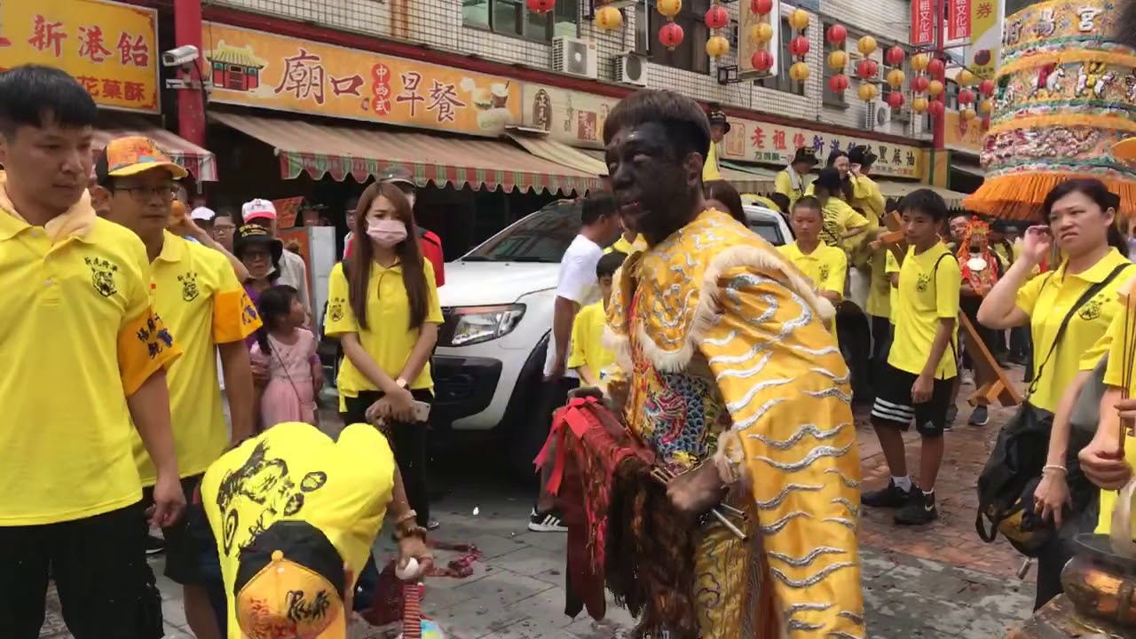 2019己亥年台南楊府千歲宮虎爺將軍往祖廟新港奉天宮進香虎爺吃蛋