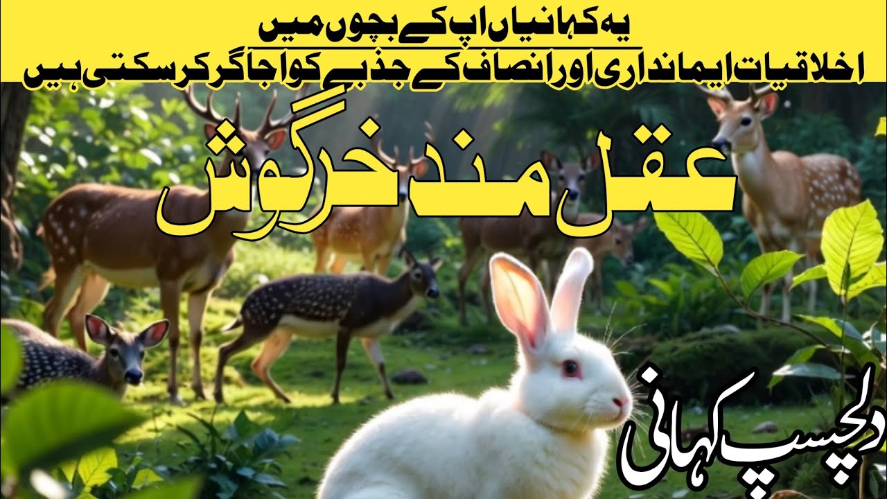 زبردست کہانی -عقل مند خرگوش-   amazing story the clever rabit