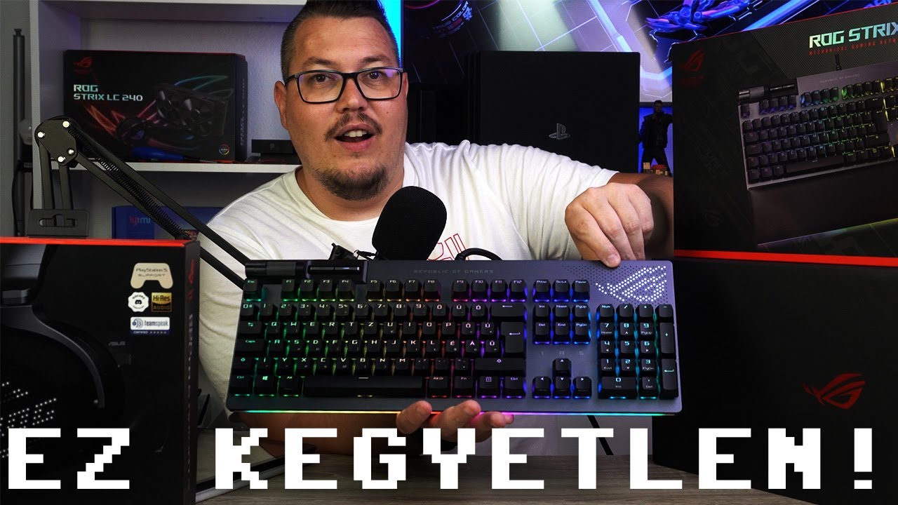 245 LED EGY HEADSETEN, BILLENTYŰZETEN???? ROG ANIMATE PERIFÉRIÁK #asus #rog
