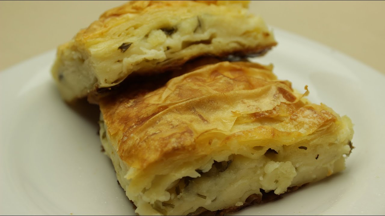 Falsches Wasser Börek Rezept - Börek mit Fetakäse und Petersilie