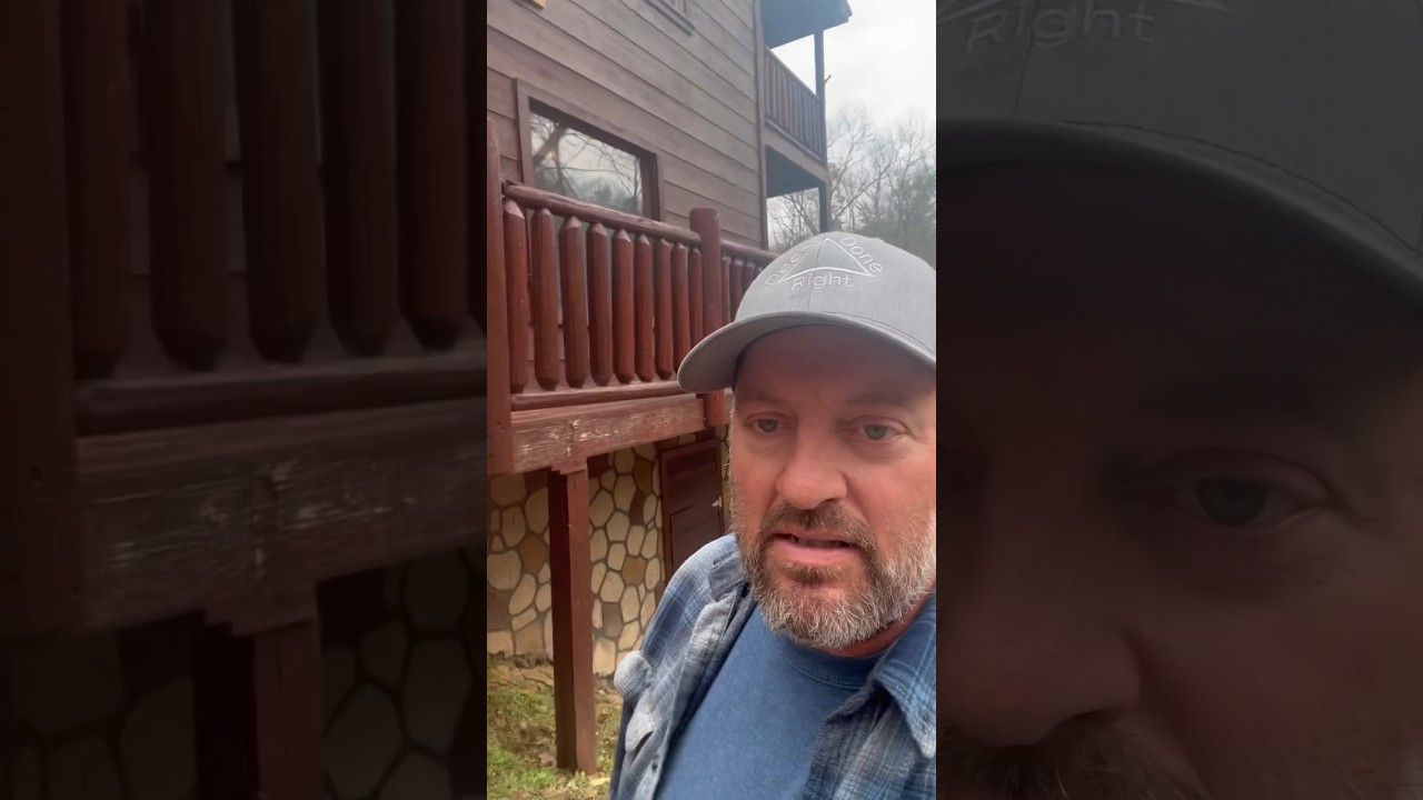 Is this what is meant by a &ldquo;saddle&rdquo;? #diy #deck #cabin #backyard