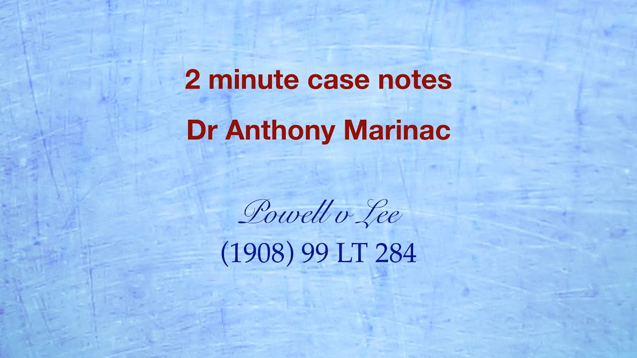 Powell v Lee (Communication of acceptance)