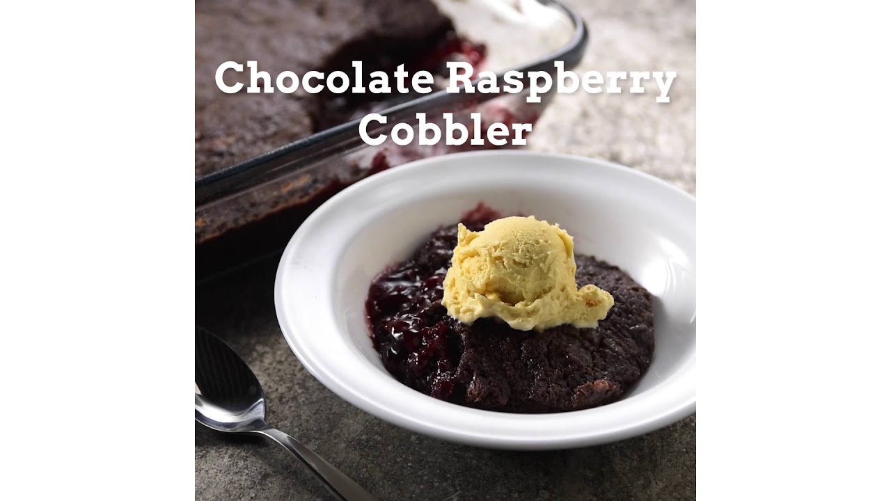 Chocolate Raspberry Cobbler