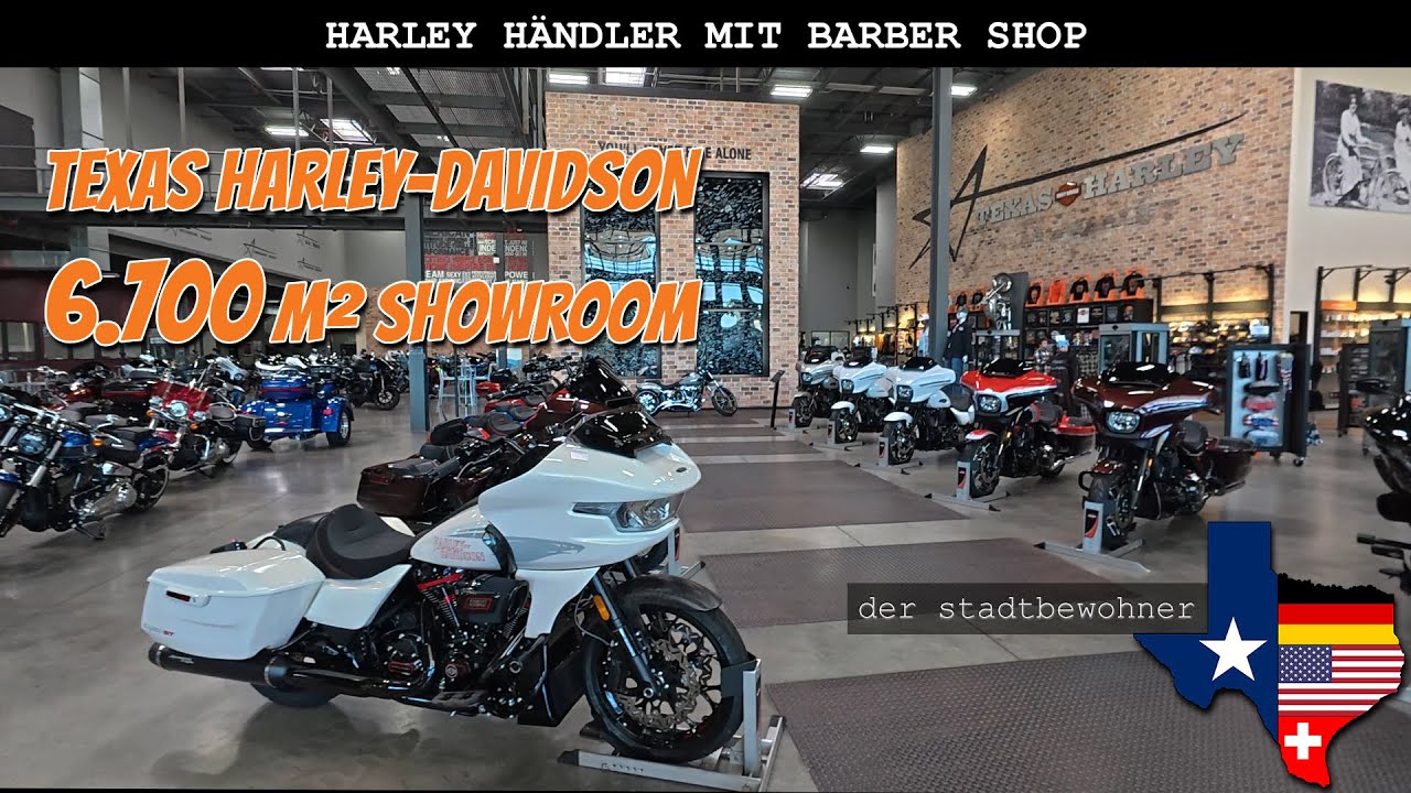Rundgang beim größten HARLEY-DAVIDSON Händler in Texas