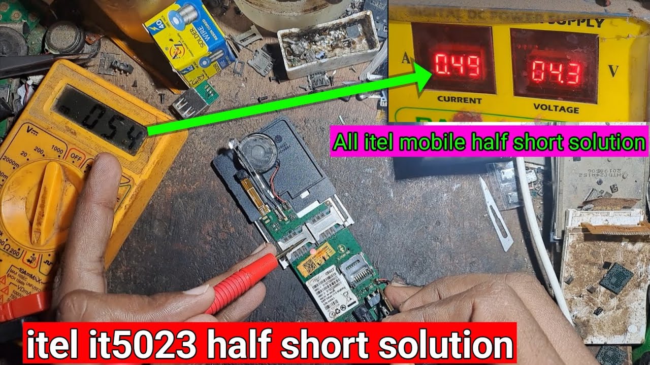 itel it5023 half short solution | itel mobile half shorting | itel 2163 short solution