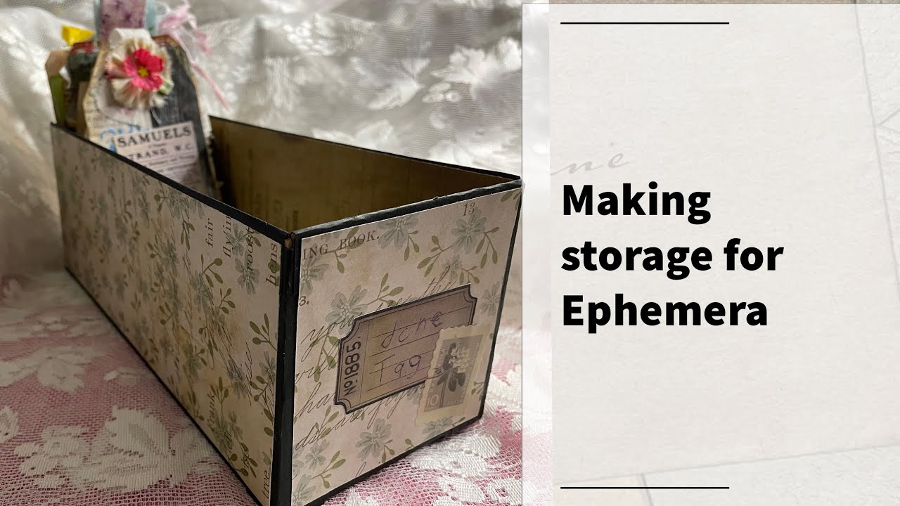 Making storage for Ephemera/ great for organizing junk journal supplies