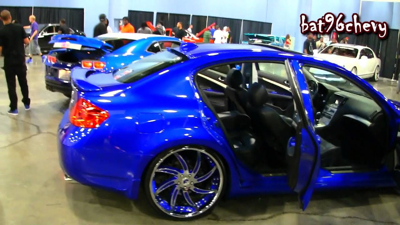 Candy Blue Infiniti G37S on 24