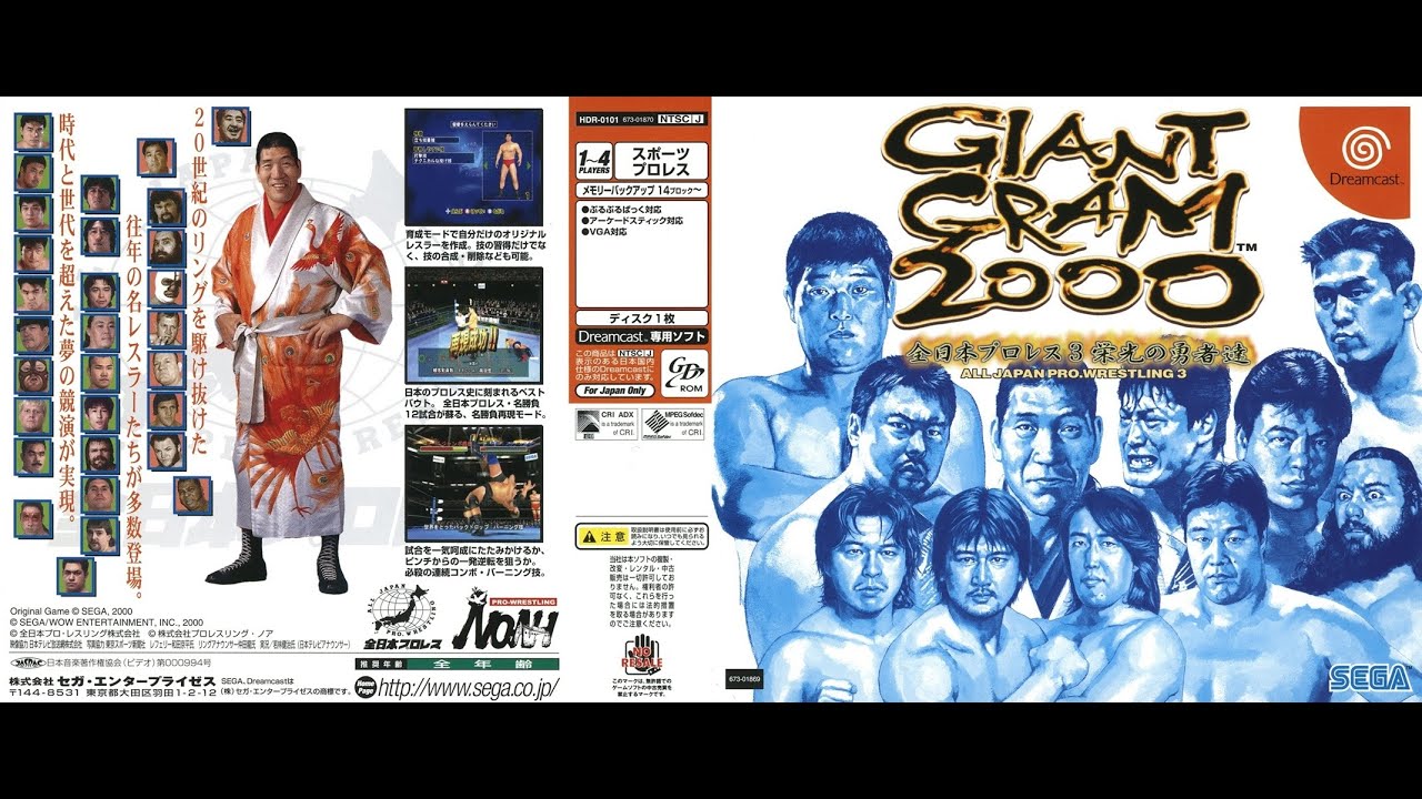 Giant Gram 2000: All-Japan Pro Wrestling 3 (SEGA Dreamcast) - Game Play