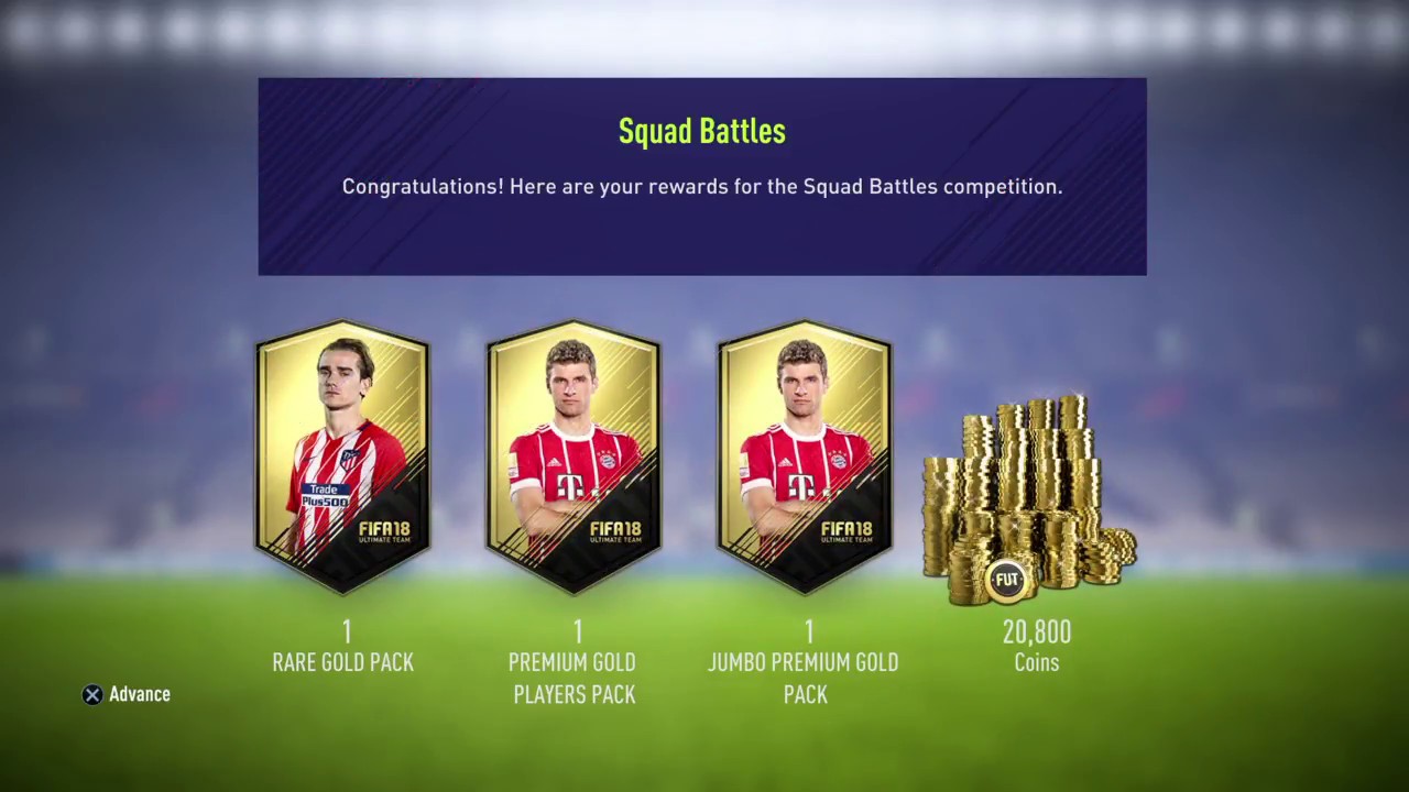 FIFA 18 Squad Battle Rewards