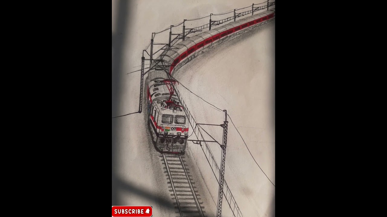 RAJDHANI express train |sketch|