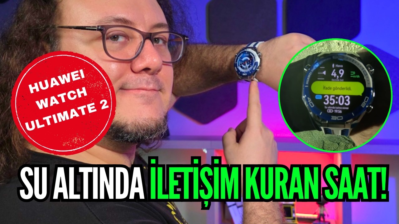 Dünyada bir ilk: Su altında iletişim artık mümkün HUAWEI Watch UItimate 2