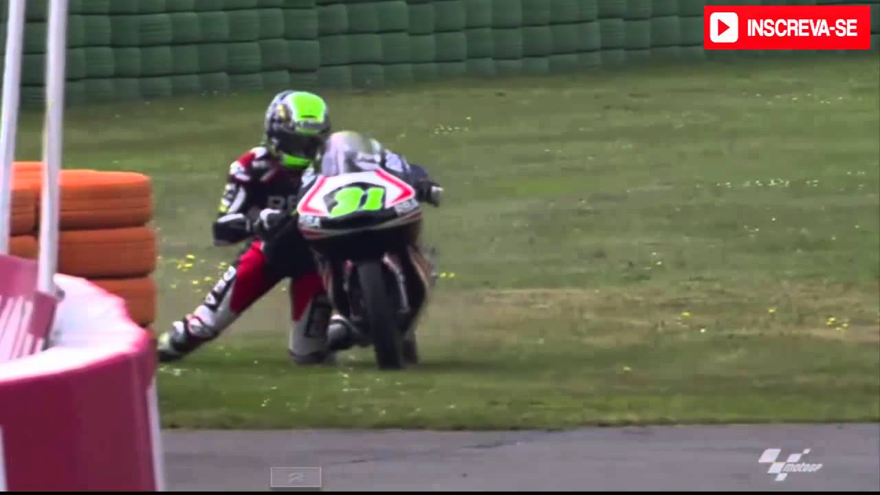 Piloto Desequilibra e Quase cai em motoGP