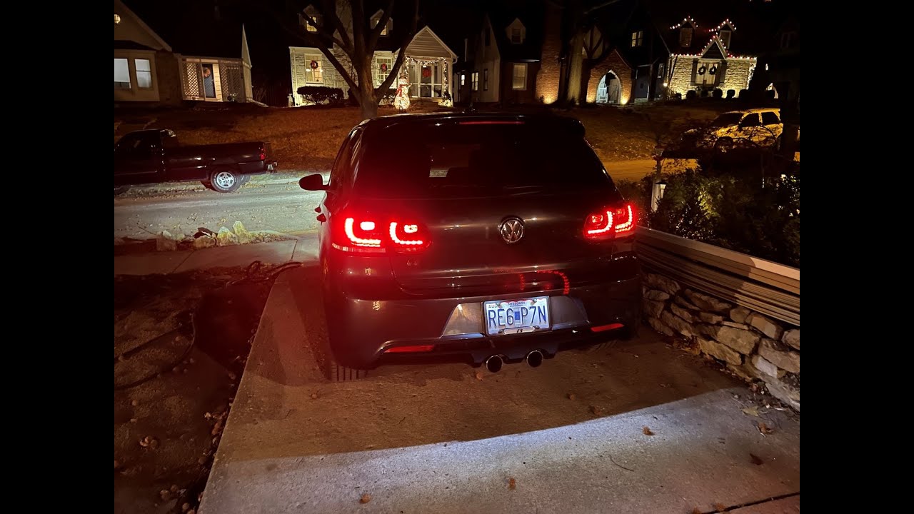 MK6 Golf R LED taillight installation