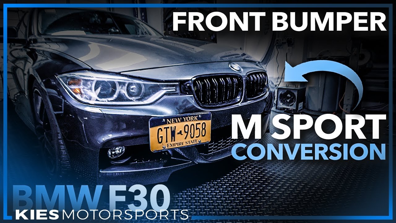 How to do an F30 M SPORT CONVERSION | Front Bumper!  The BEST F30 Mod??