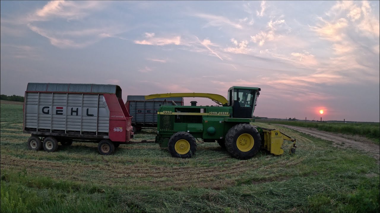 Chopping Triticale With A John Deere 6950