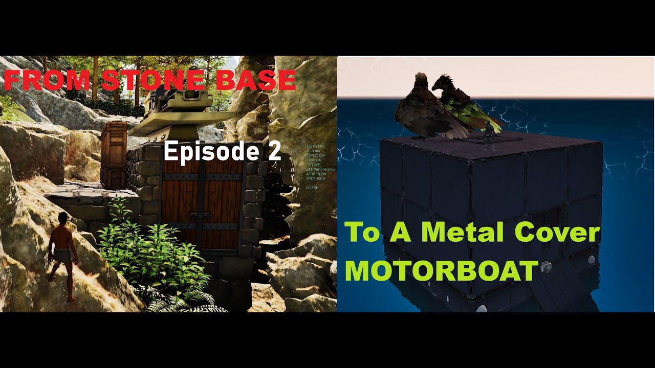 ASA Smalltribes Pvp Episode 2 Ragnarok series From Stone base To Motorboat