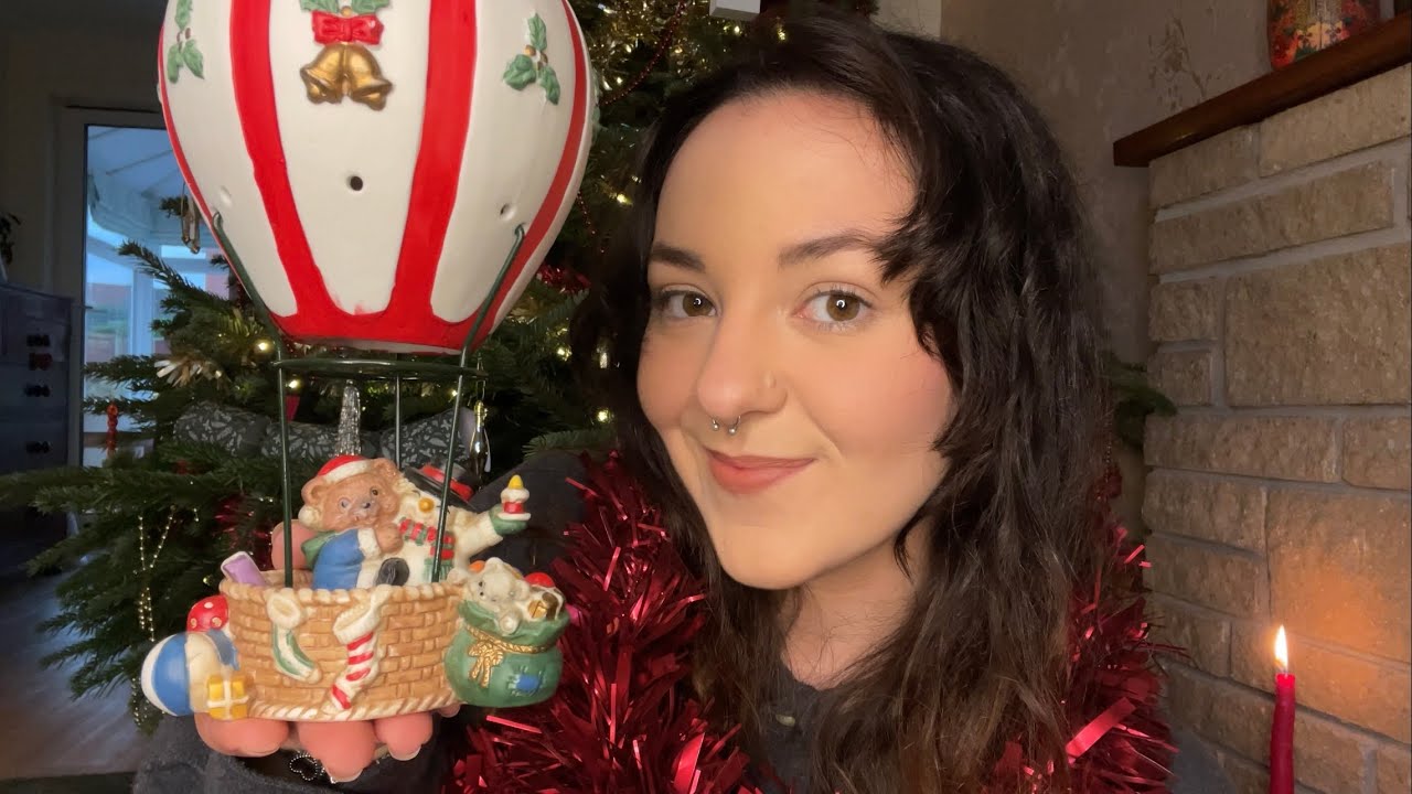 ASMR christmas decorations (some vintage!) show and tell 🎄