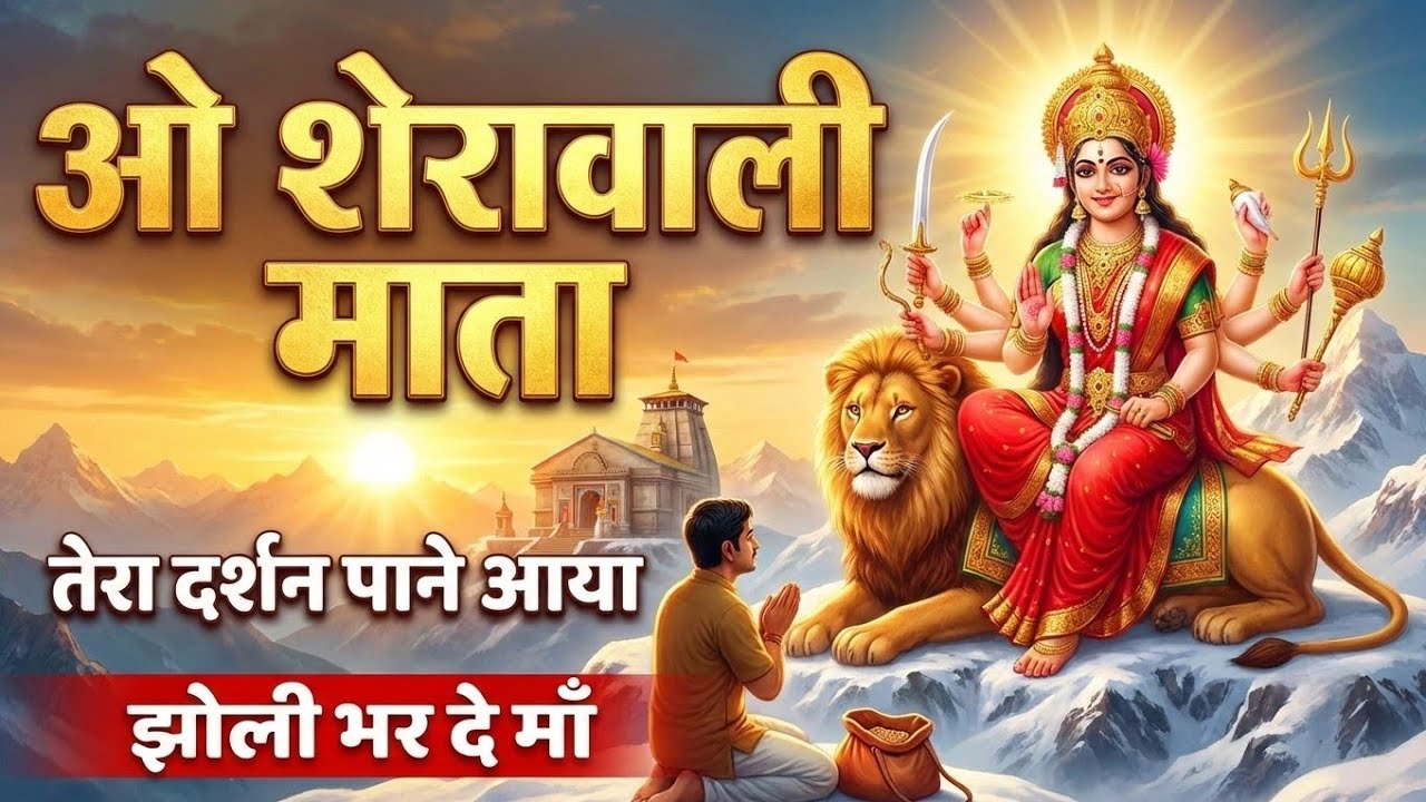 ओ शेरावाली माता, तेरा दर्शन पाने आया | Jholi Bhar De Maa | Mata Bhajan | Murlidhun AI