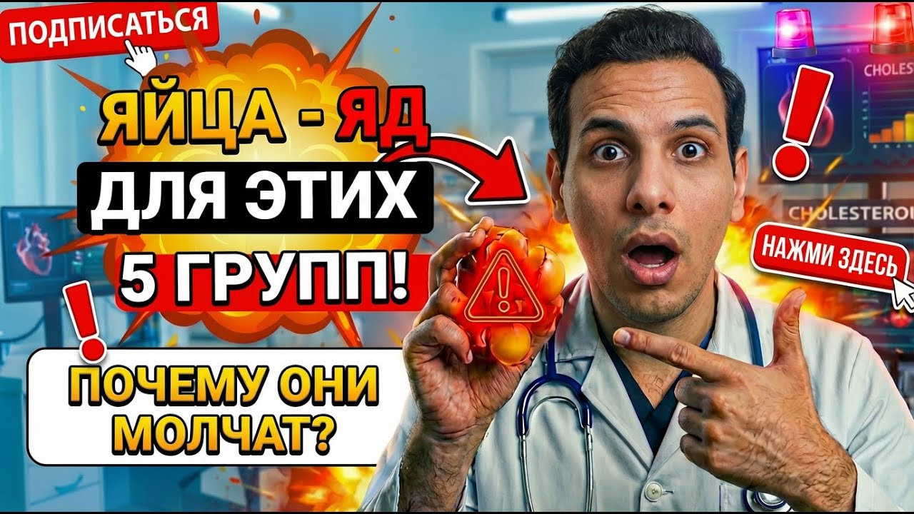 Эти 5 групп никогда не должны есть яйца! Врачи об этом не предупреждали!