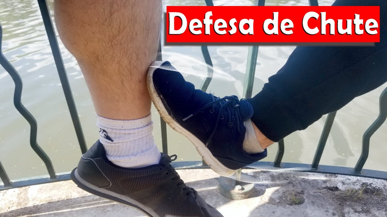 COMO DEFENDER CHUTE NA CANELA Aula de Defesa Pessoal Aplicado