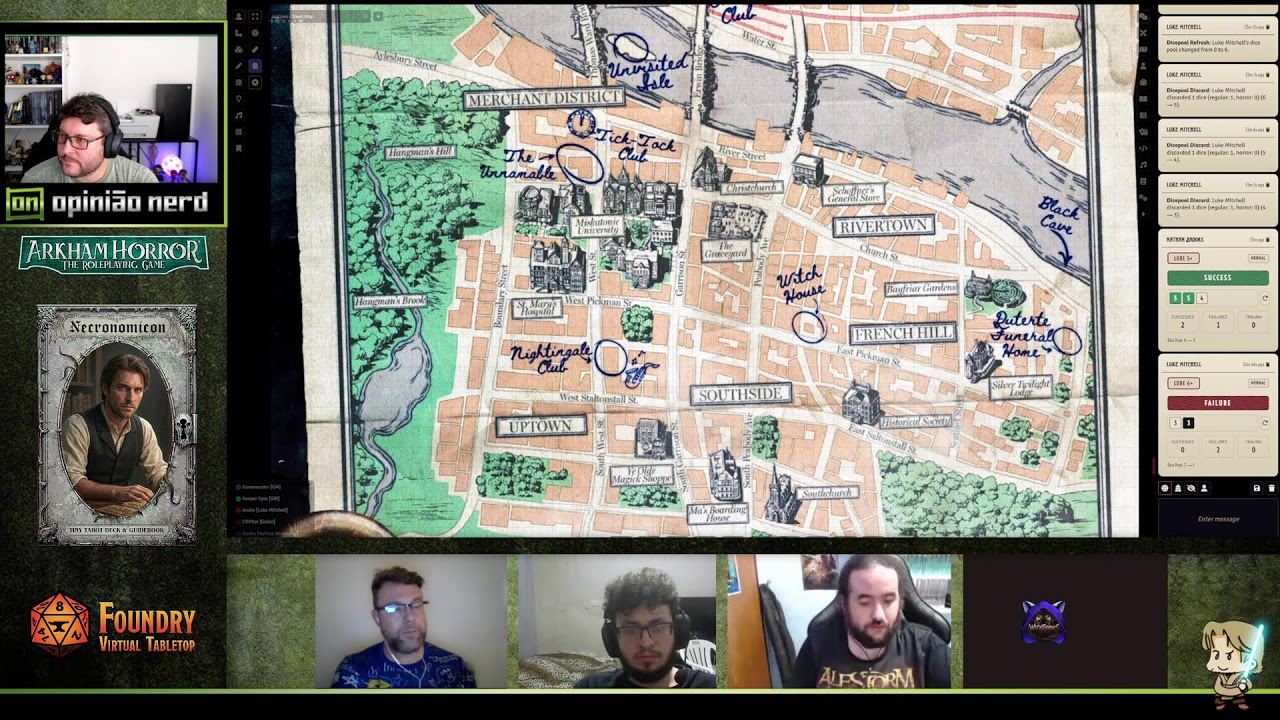 Arkham Horror RPG - Rastros do Mistério - Sessão 04