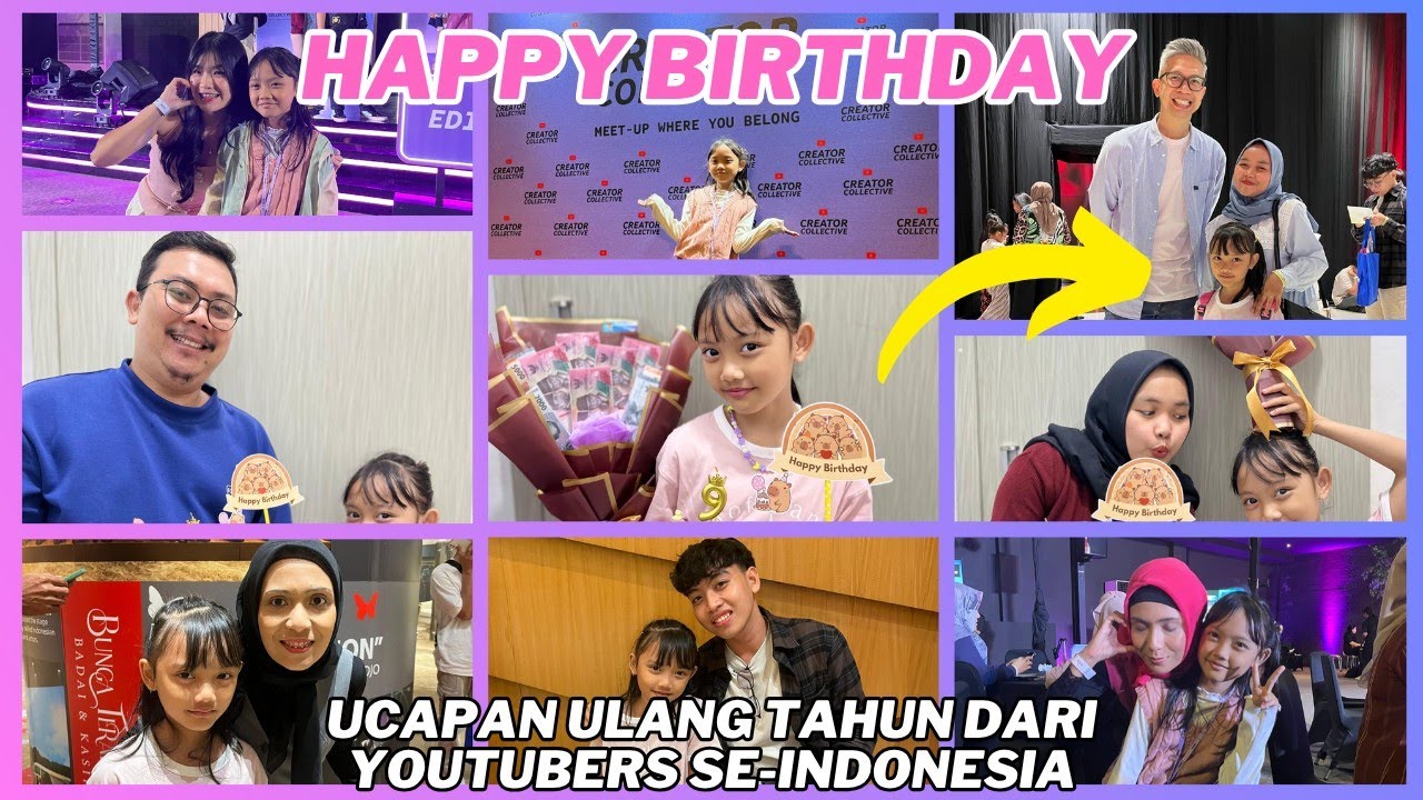SELAMAT ULANG TAHUN NENG SASA DI UCAPIN YOUTUBERS SE-INDONESIA ❗️