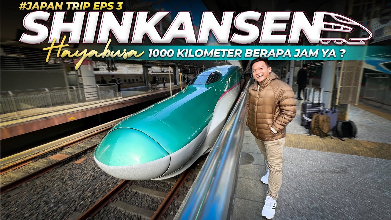 1000 Kilometer Naik Shinkansen Paling Cepat Menuju ke Utara Cari Salju | JapanTrip #3