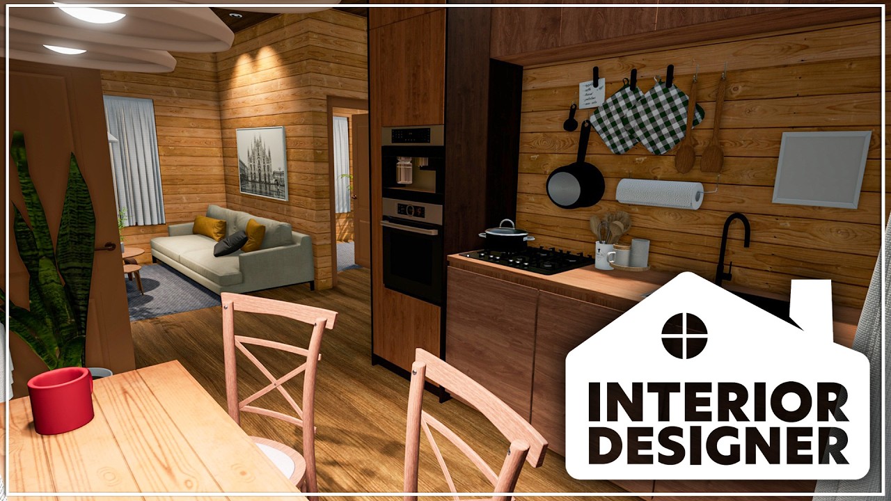 Cozy Wooden Tiny House Build | Interior Designer Game Review & Gameplay!