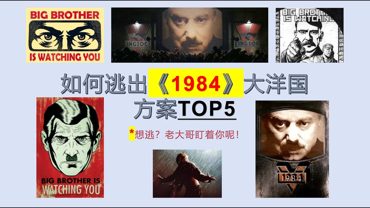 如何逃出《1984》大洋国方案TOP5#排名#奥威尔#1984#大洋国#老大哥