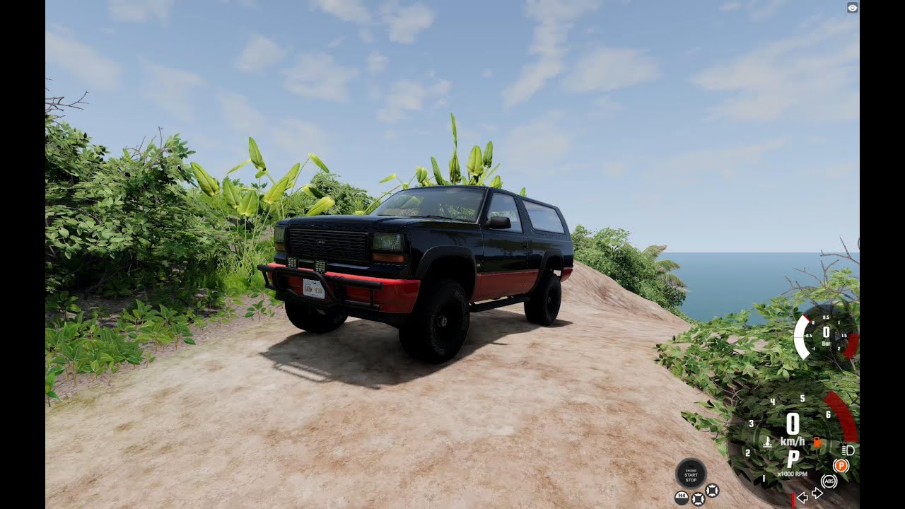 BeamNG 4x4 dans la jungle
