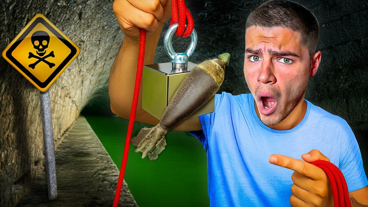 P&Ecirc;CHE &Agrave; L&rsquo;AIMANT DANS UN TUNNEL INTERDIT ! 💀(HORREUR)