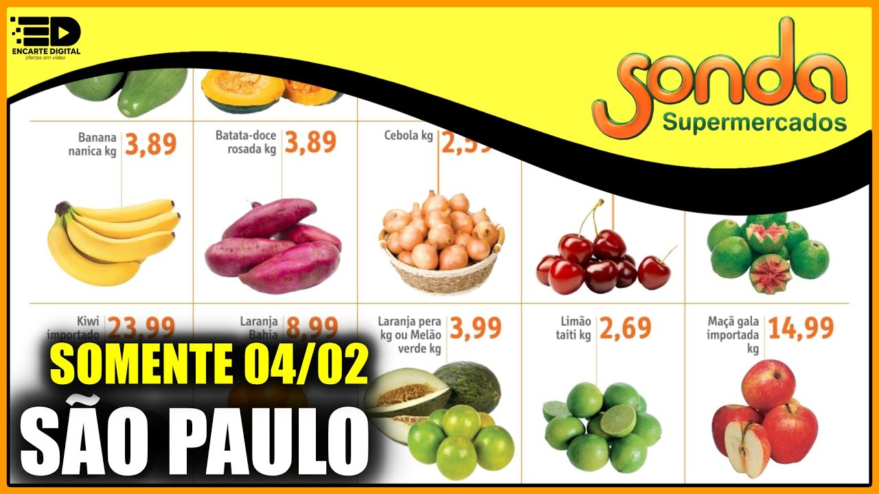 Corre pro Sonda: Superfeirão com Descontos Imperdíveis - Especial Hortifruti - Válidas Só para 04/02