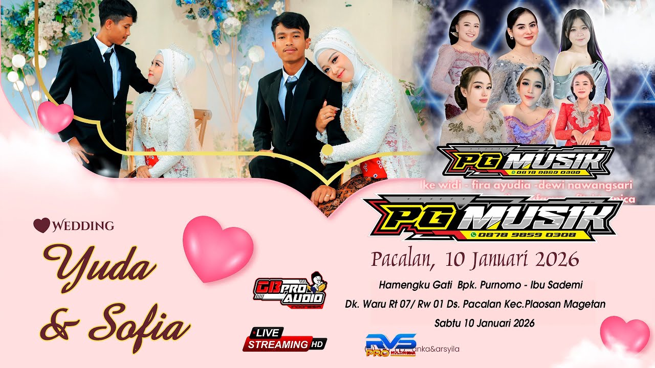live..02 pg music** pernikahan yuda & sofia ** waru pacalan 10 januari 2026
