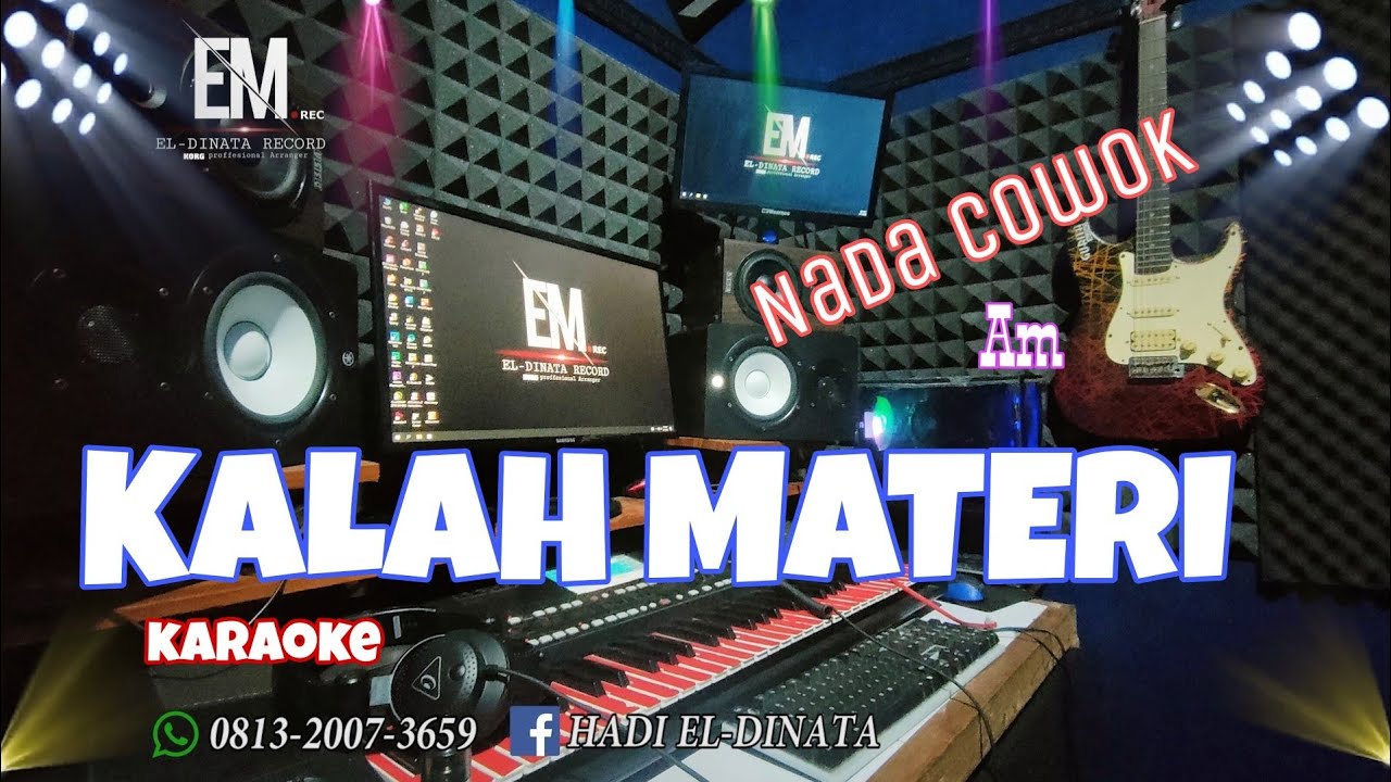 KALAH MATERI - ALI GANGGA ( KARAOKE ) Nada Cowok