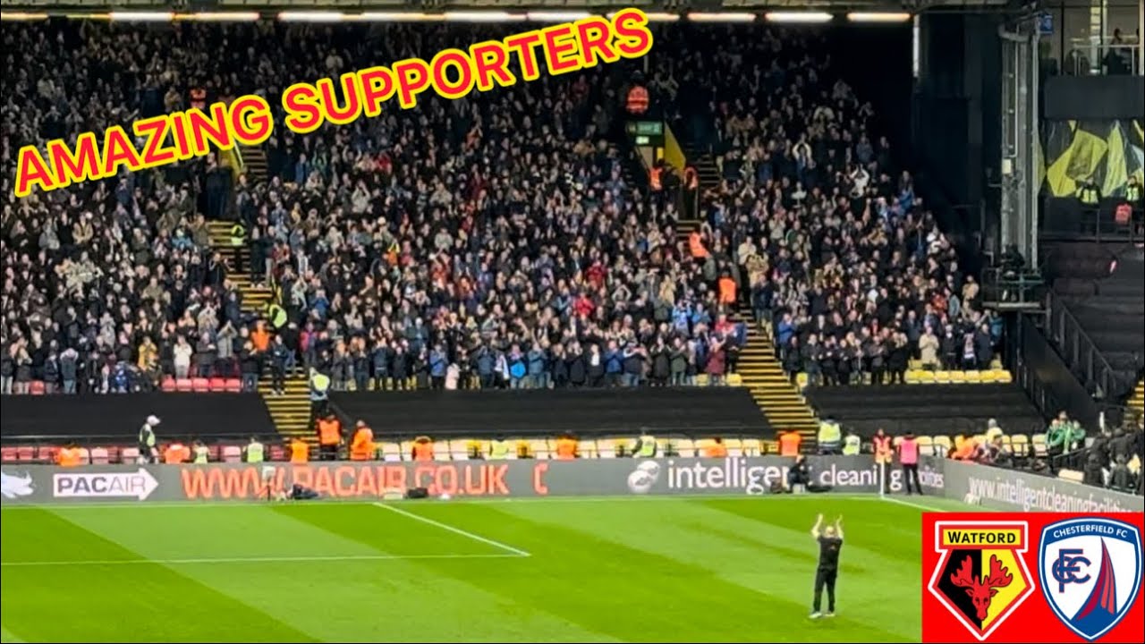 WATFORD SURVIVE FA CUP SHOCK!! | Watford v Chesterfield Match Vlog