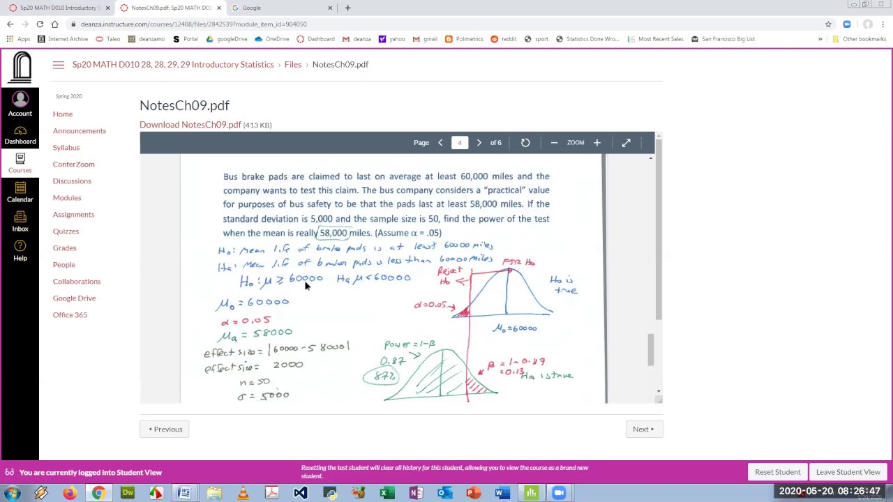 Math 10 - Calculating Power