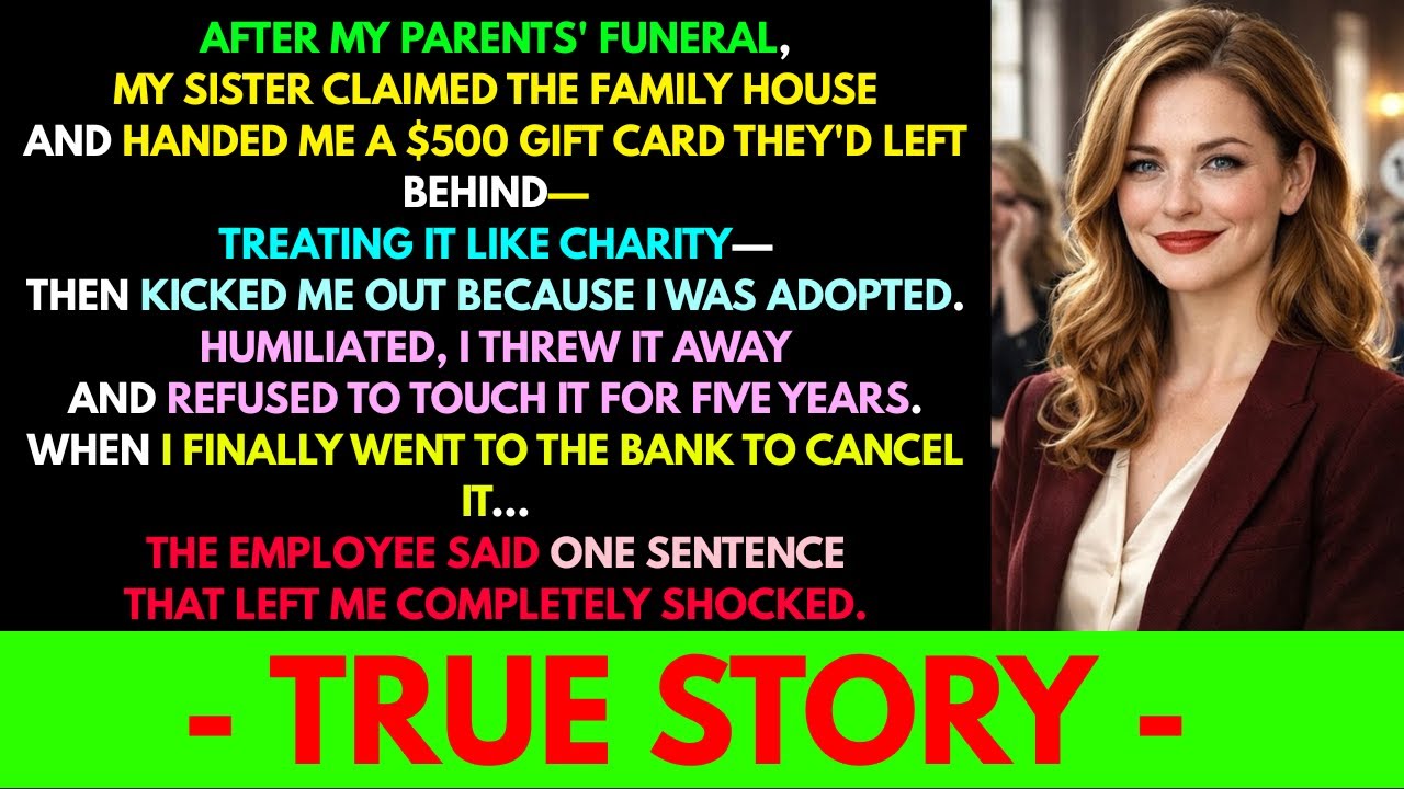 After My Parents Passed Away, My Older Sister Took The House And Kicked Me Out Because I Was Adopted