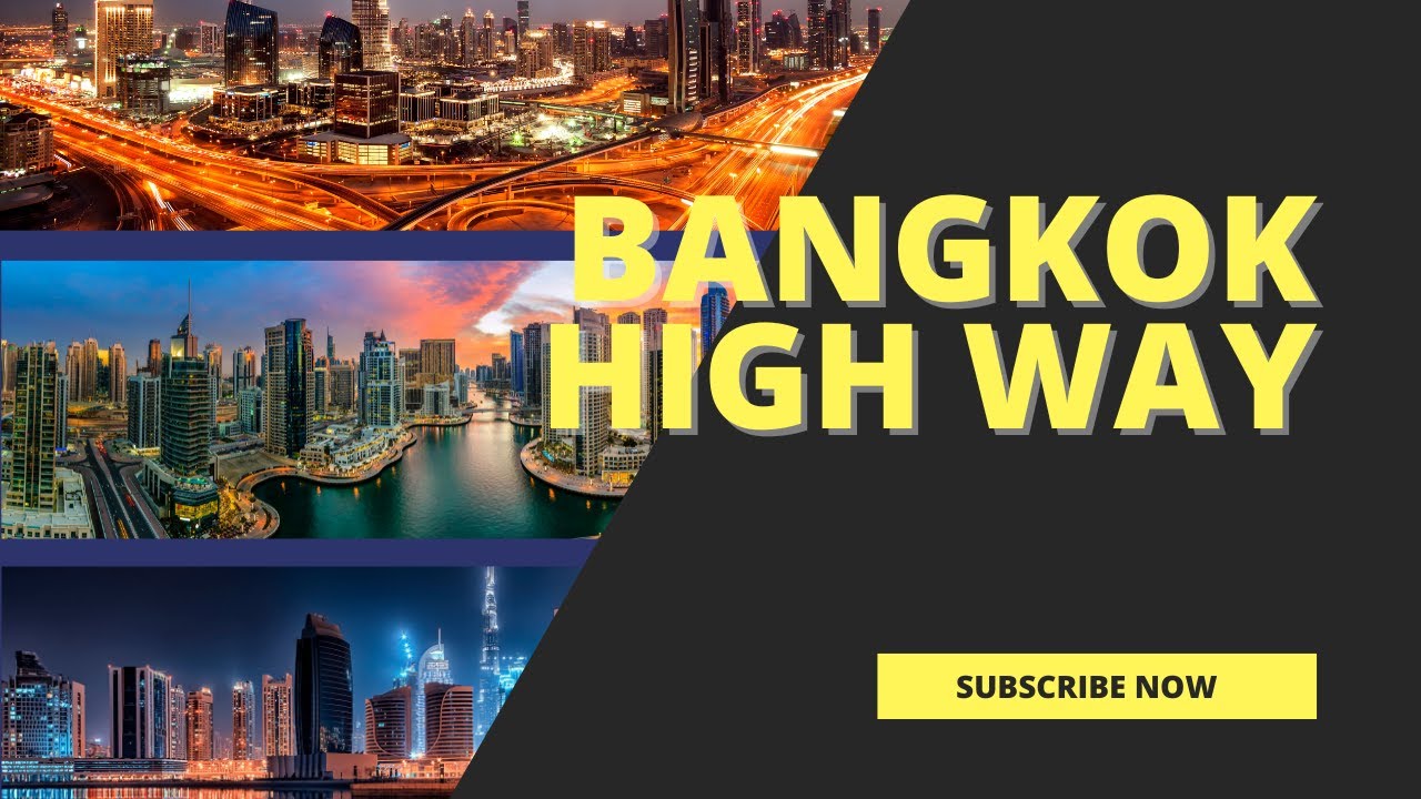 Driving on Bangkok Highway with Stunning Views of the City!