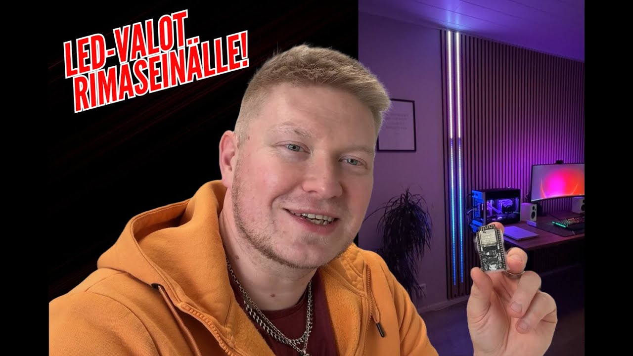 Asennetaan rimasein&auml;&auml;n ohjelmoitavat LED-valot