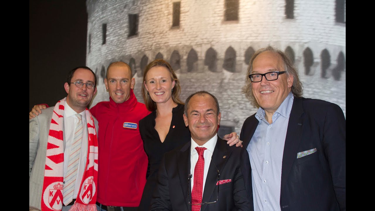 Ironman Frederik Van Lierde op bezoek bij KV Kortrijk   2013-2014