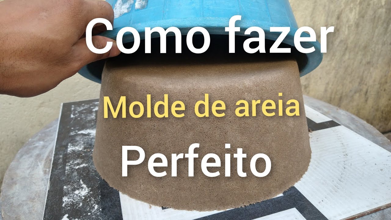 Como fazer molde de areia PERFEITO, para fazer vasos de cimento