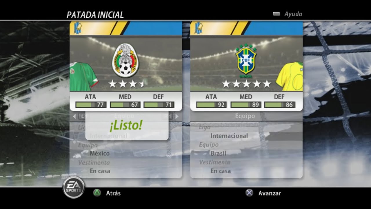 FIFA 06 (PS2) Gameplay | Mexico vs Brazil
