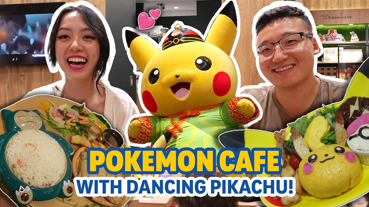 Eating at The POK&Eacute;MON Cafe