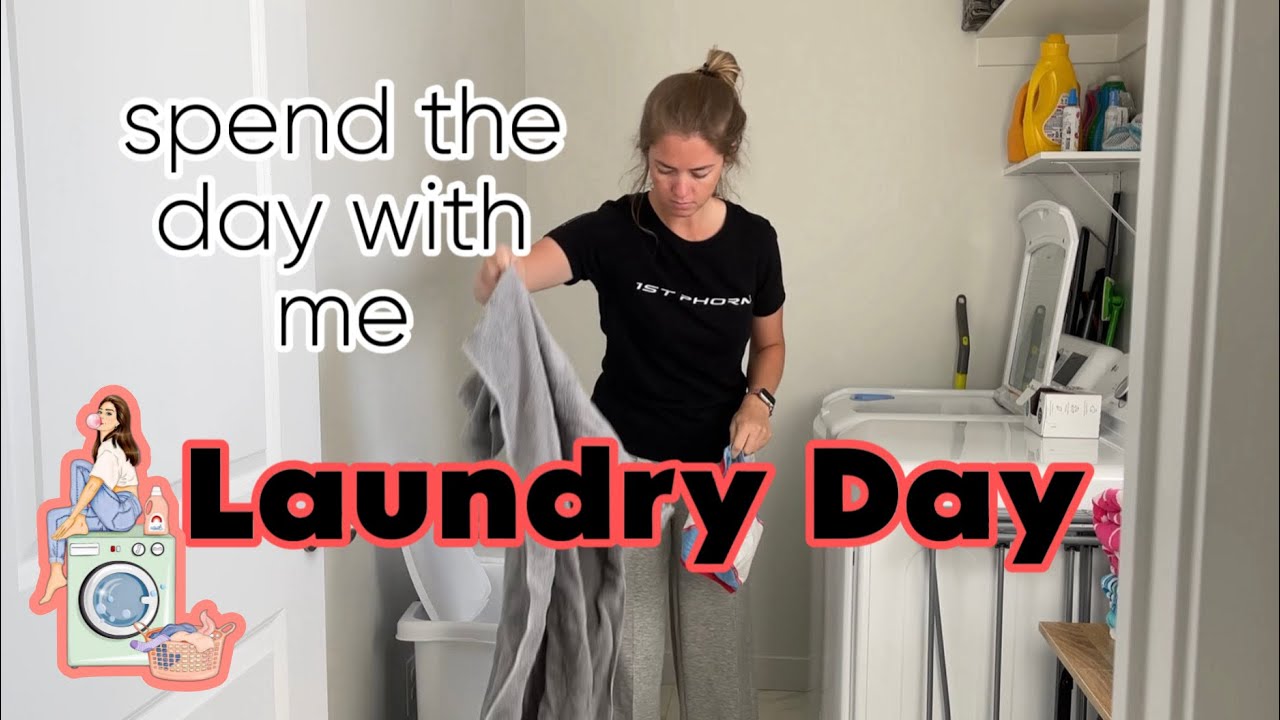 A DAY IN THE LIFE (laundry addition) #laundry #laundryrevolution 