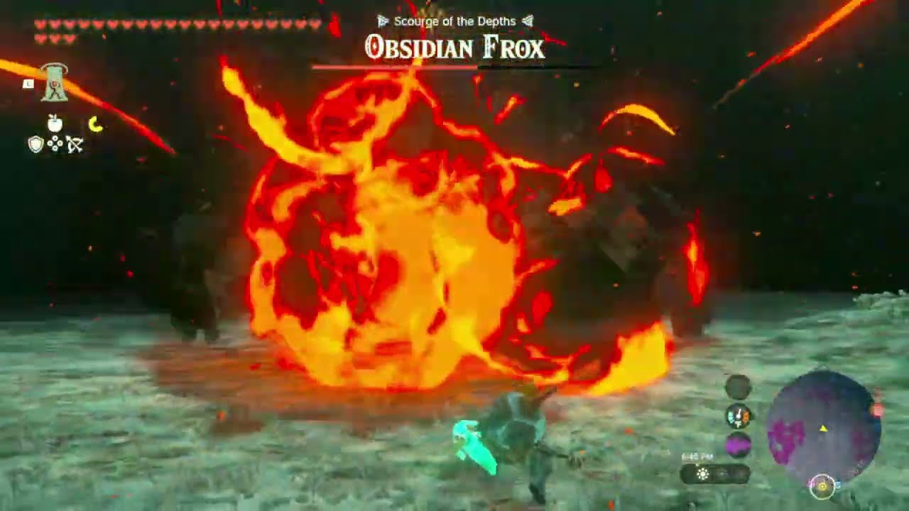 Zelda Tears of the Kingdom: Obsidian Frox