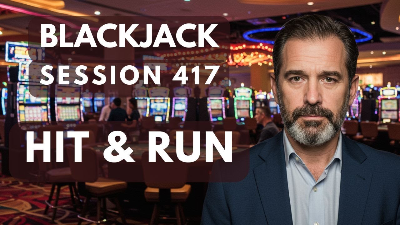 Session 417 - Blackjack Tutorial Video Using D'Alembert Progression - Bankroll: 1000 Units