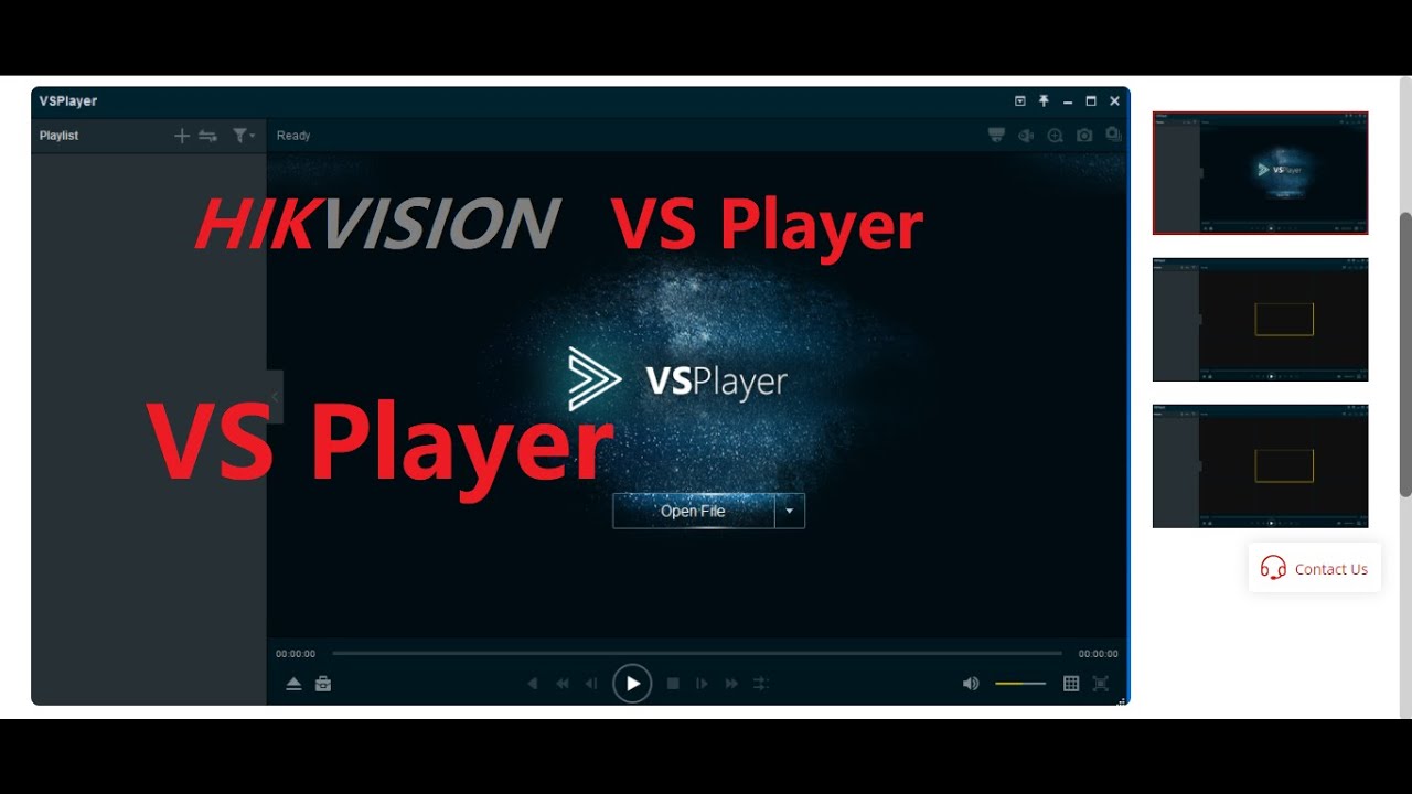 How to download and install hikvision VS Player ? // VS player