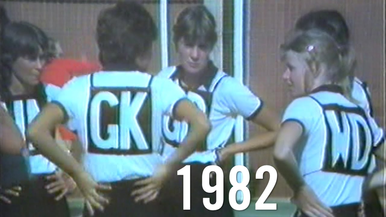 Нетбол в категории А в 1982 году, матч Виррулла против Централ Эриэс (последняя четверть).