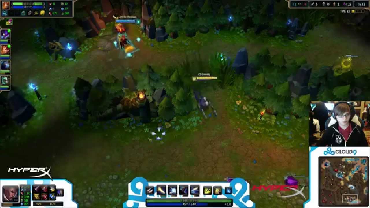 C9 Sneaky Lucian vs Caitlyn [Challenger Ranked solo queue AD]