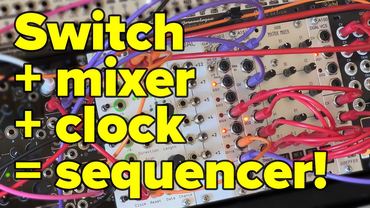 How to patch a modular sequencer from basic building blocks